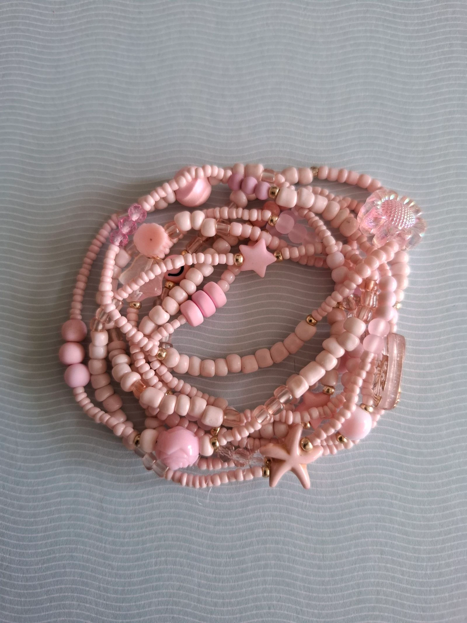 Bracelet/ wikkelarmband lichtroze – photo 2